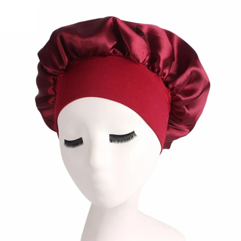 Breathable Satin Sleep Bonnet