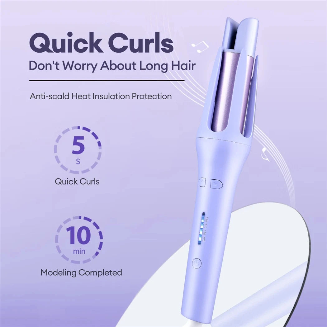 Tinsol 2-in-1 Automatic Rotating Hair Curler