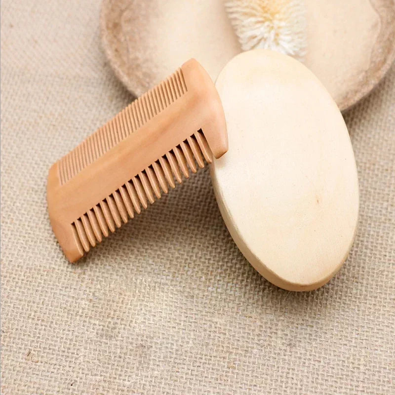 Boar Bristle Beard Brush & Comb Set