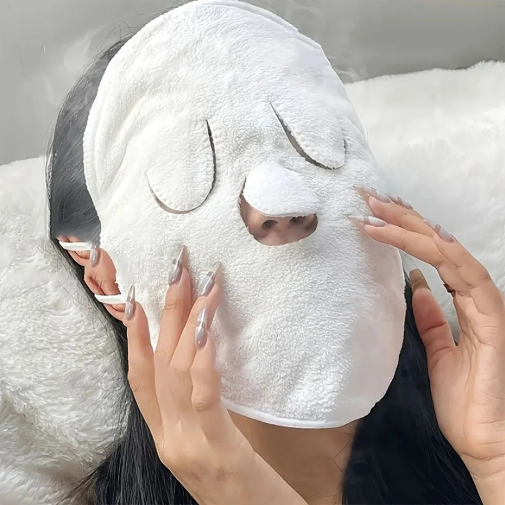 Reusable Hot & Cold Compress Face Towel Mask